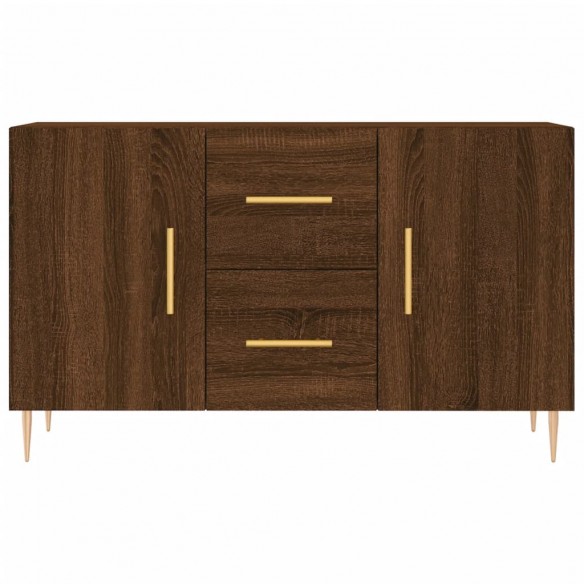 Buffet chêne marron 100x36x60 cm bois d'ingénierie