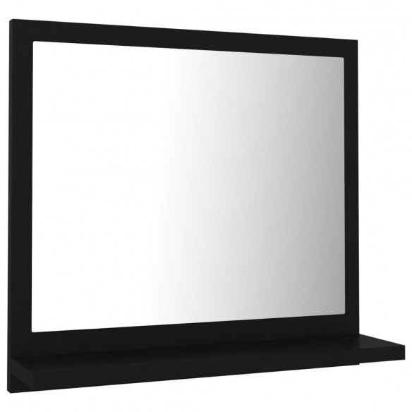 Miroir de salle de bain Noir 40x10,5x37 cm Aggloméré