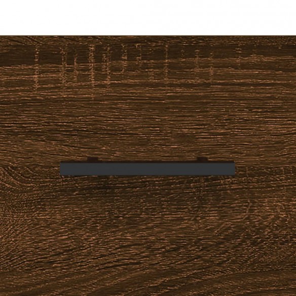 Buffet haut Chêne marron 34,5x34x180 cm Bois d'ingénierie