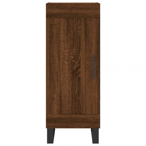 Buffet haut Chêne marron 34,5x34x180 cm Bois d'ingénierie