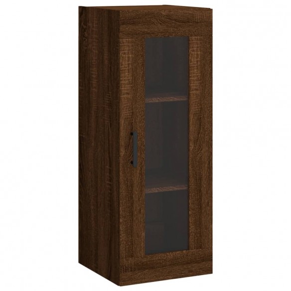 Armoire murale chêne marron 34,5x34x90 cm