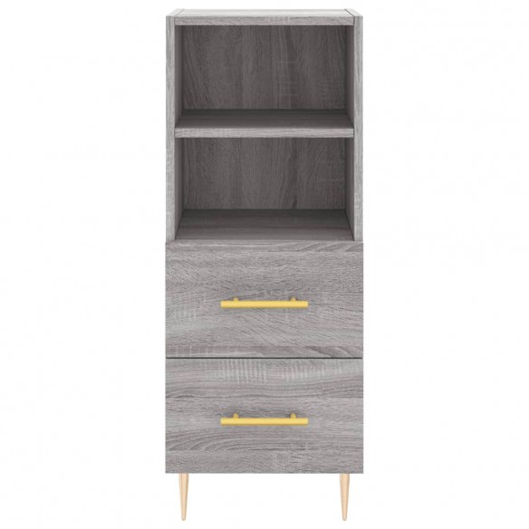 Buffet haut Sonoma gris 34,5x34x180 cm Bois d'ingénierie