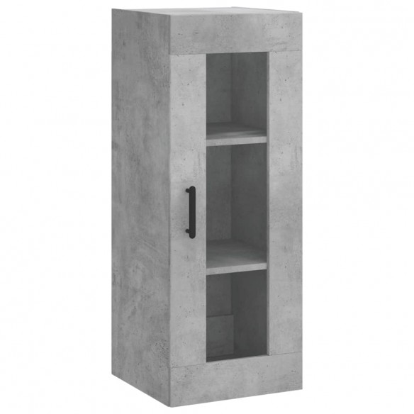 Buffet haut Gris béton 34,5x34x180 cm Bois d'ingénierie