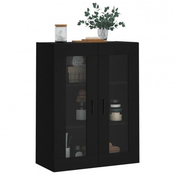 Armoire murale noir 69,5x34x90 cm