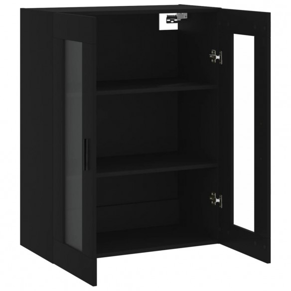 Armoire murale noir 69,5x34x90 cm