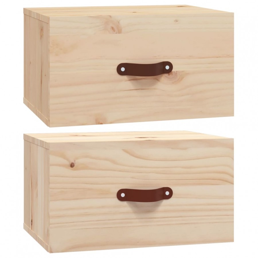 Tables de chevet murales 2 pcs 40x29,5x22 cm