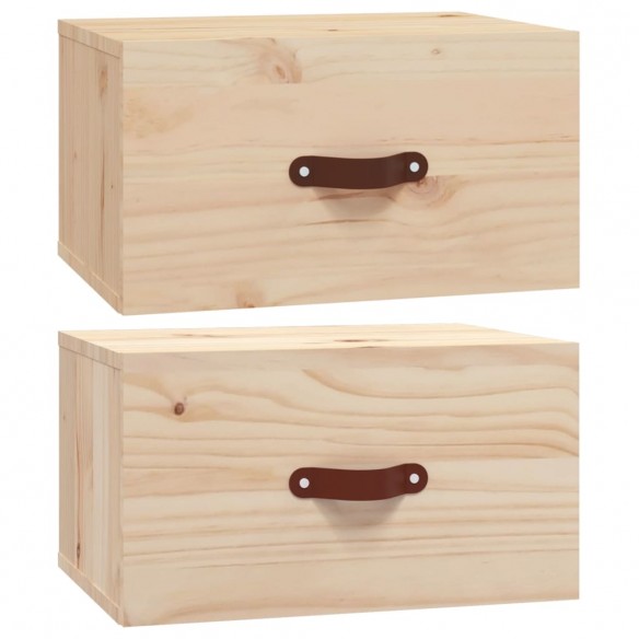Tables de chevet murales 2 pcs 40x29,5x22 cm