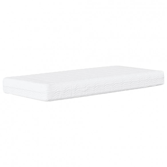 Lit de jour avec matelas gris clair 90x200 cm velours