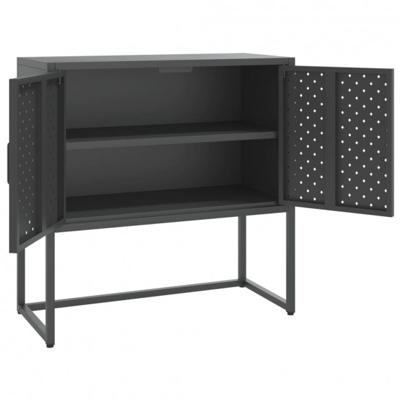 Buffet Anthracite 75x35x75 cm Acier