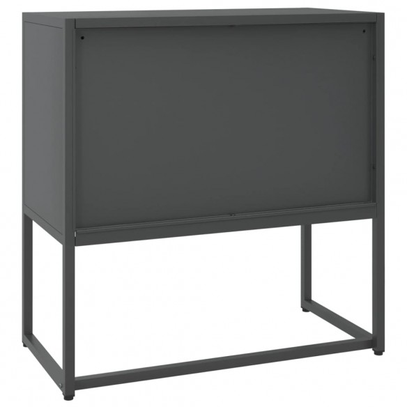 Buffet Anthracite 75x35x75 cm Acier