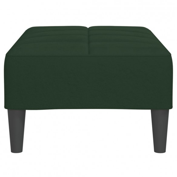 Repose-pied Vert foncé 78x56x32 cm Velours