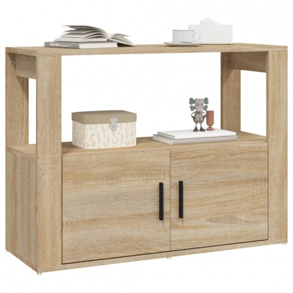 Buffet Chêne sonoma 80x30x60 cm Bois d'ingénierie