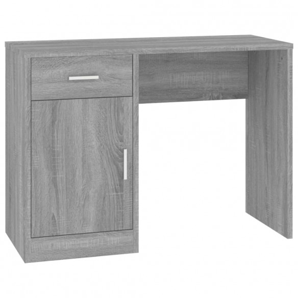 Bureau avec tiroir et armoire Sonoma gris 100x40x73 cm