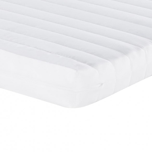 Matelas en mousse 2 pcs blanc 80x200 cm 7 zones dureté 20 ILD