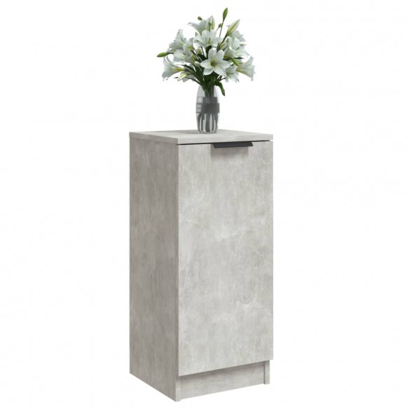 Buffet Gris béton 30x30x70 cm Bois d'ingénierie