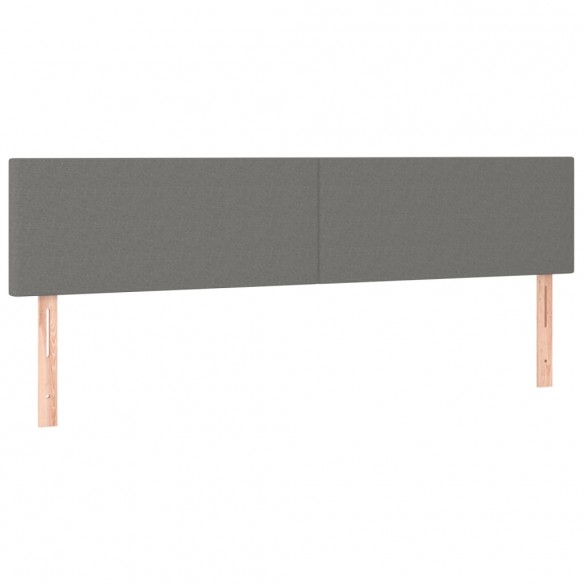 Cadre de lit avec matelas Gris foncé 180x200cm Tissu