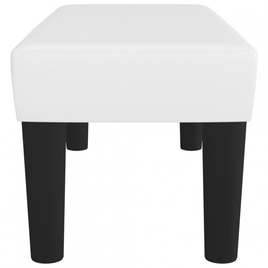 Banc Blanc 70x30x30 cm Similicuir