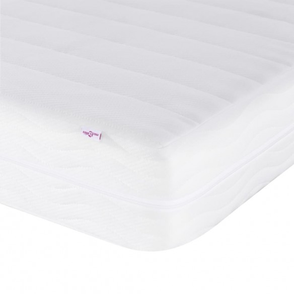 Lit de jour avec matelas crème 80x200 cm tissu