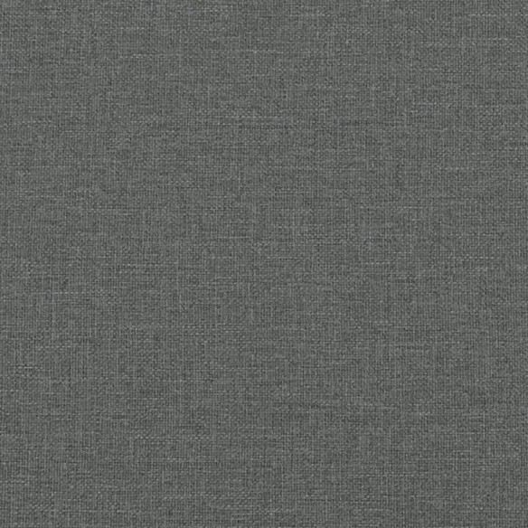 Lit de jour avec gigogne et matelas gris foncé 90x190 cm tissu