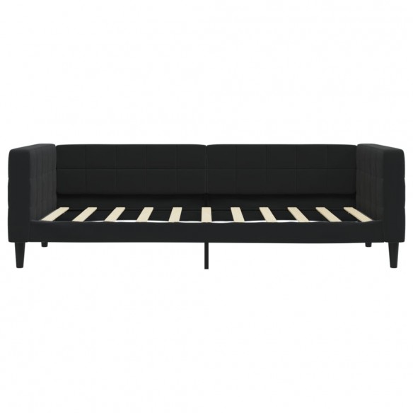 Lit de repos noir 90x190 cm velours