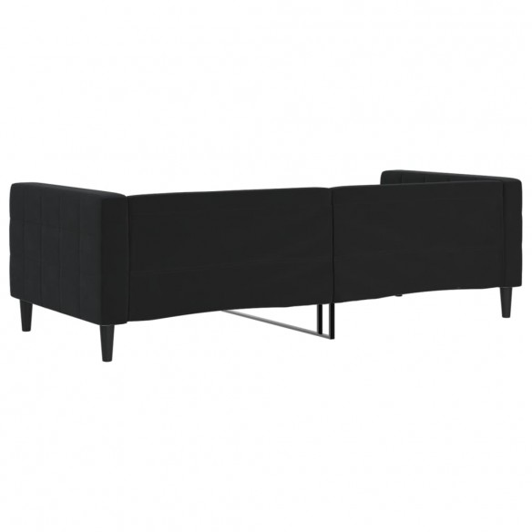 Lit de repos noir 90x190 cm velours