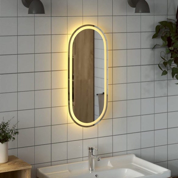 Miroir de salle de bain à LED 80x35 cm ovale