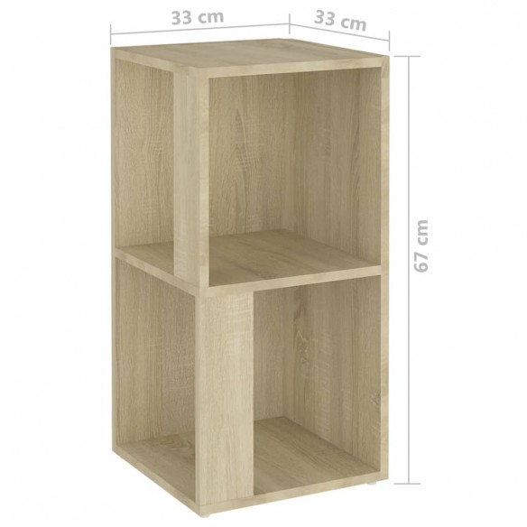 Armoire d'angle Chêne sonoma 33x33x67 cm Aggloméré