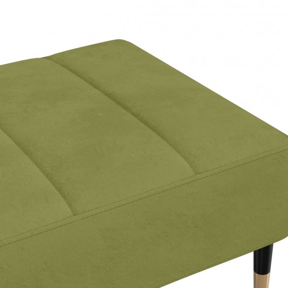 Repose-pied Vert clair 78x56x32 cm Velours