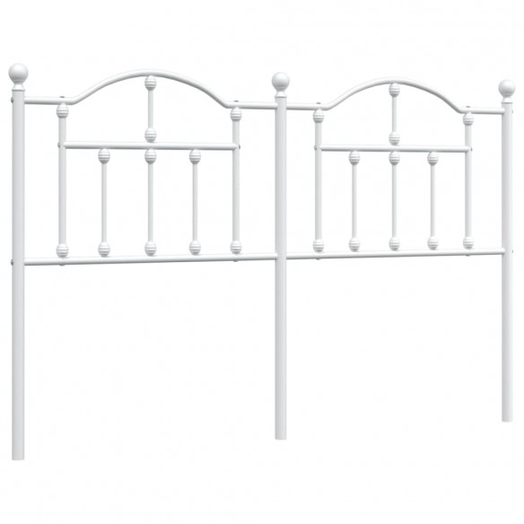 Tête de lit métal blanc 135 cm