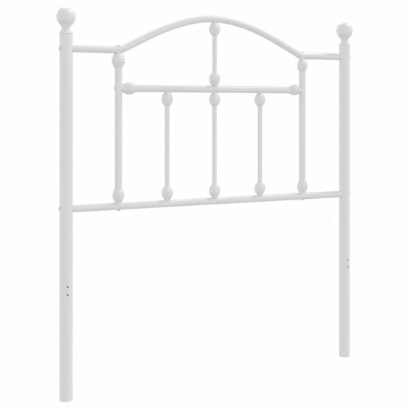 Tête de lit métal blanc 80 cm