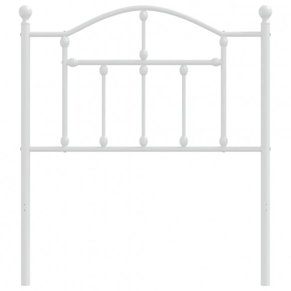 Tête de lit métal blanc 80 cm