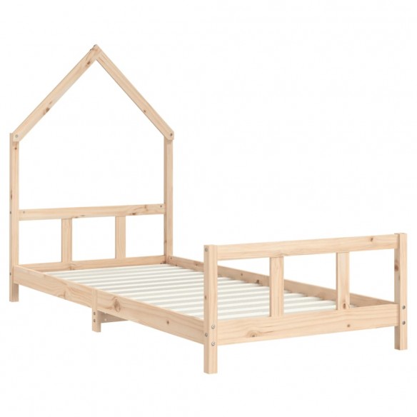 Cadre de lit pour enfant 90x190 cm Bois de pin massif