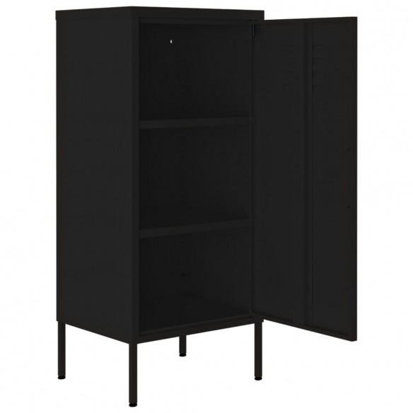 Armoire de rangement Noir 42,5x35x101,5 cm Acier