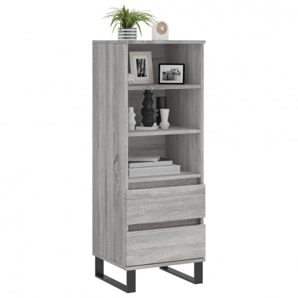 Buffet haut Sonoma gris 40x36x110 cm Bois d'ingénierie