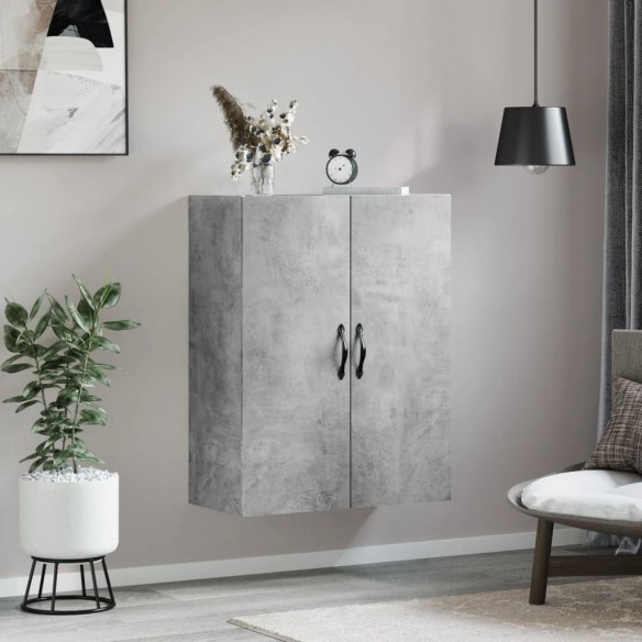 Armoire murale gris béton 69,5x34x90 cm bois d'ingénierie