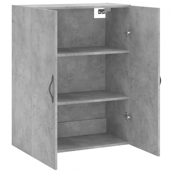 Armoire murale gris béton 69,5x34x90 cm bois d'ingénierie