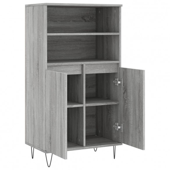 Buffet haut Sonoma gris 60x36x110 cm Bois d'ingénierie