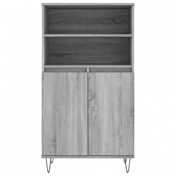 Buffet haut Sonoma gris 60x36x110 cm Bois d'ingénierie