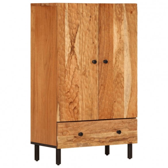 Buffet haut 60x33x100 cm bois massif d'acacia