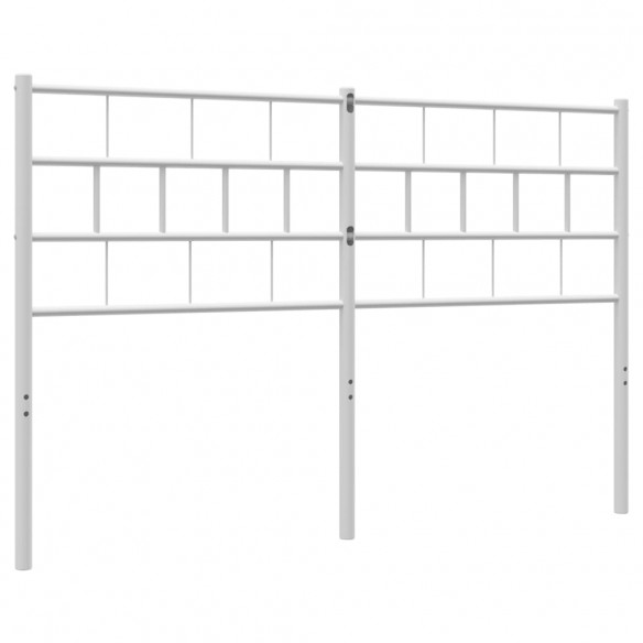 Tête de lit métal blanc 135 cm