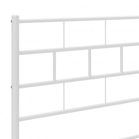 Tête de lit métal blanc 135 cm