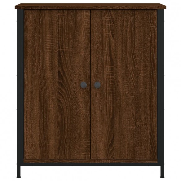 Buffet chêne marron 70x30x80 cm bois d'ingénierie