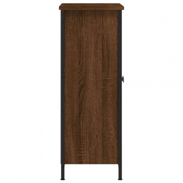 Buffet chêne marron 70x30x80 cm bois d'ingénierie