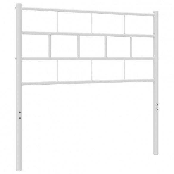 Tête de lit métal blanc 80 cm