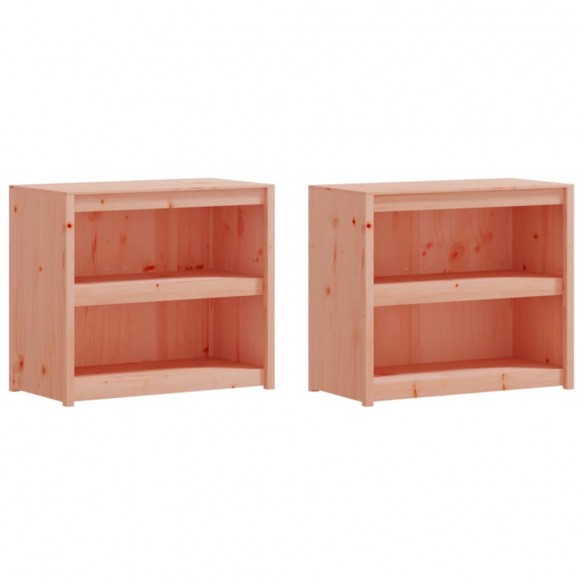 Armoires de cuisine d'extérieur 2 pcs bois massif douglas