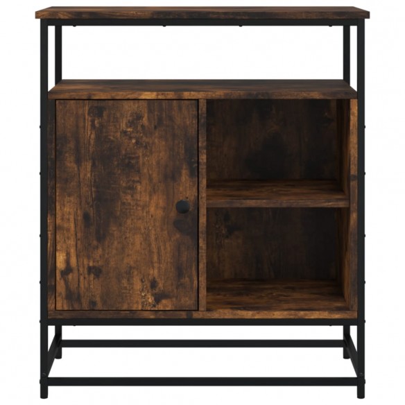 Buffet chêne fumé 69x35x80 cm bois d'ingénierie