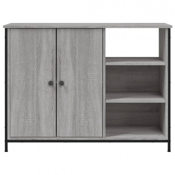 Buffet sonoma gris 100x33x75 cm bois d'ingénierie