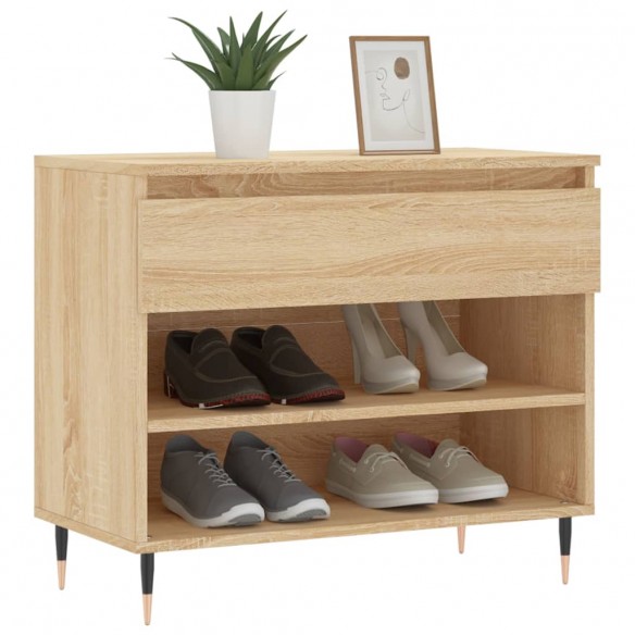 Armoire à chaussures Chêne sonoma 70x36x60 cm Bois d'ingénierie