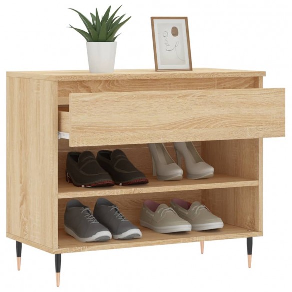 Armoire à chaussures Chêne sonoma 70x36x60 cm Bois d'ingénierie