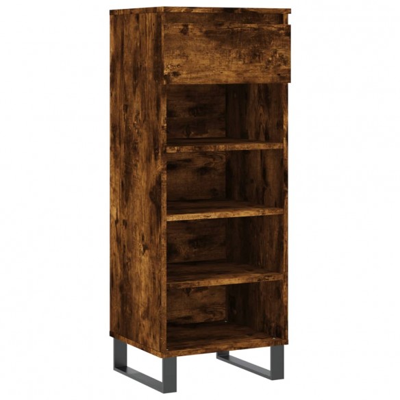 Armoire à chaussures Chêne fumé 40x36x105 cm Bois d'ingénierie